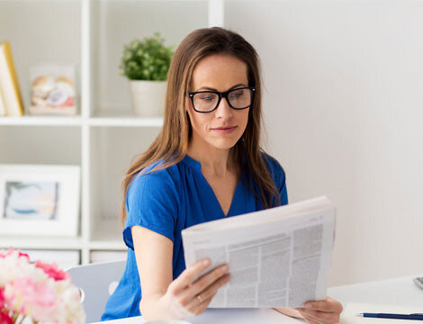 A reader catching up on vocational education and training news